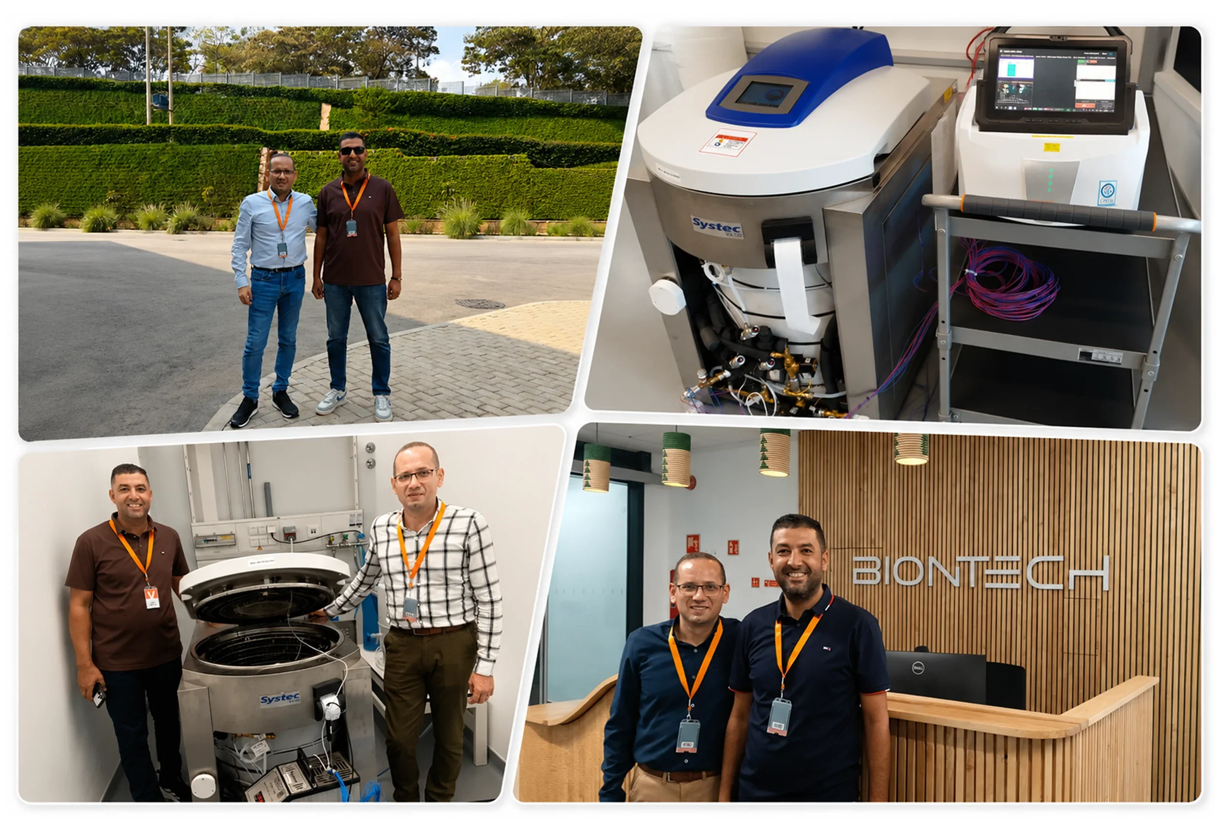 Noor Scientific engineering team during the Rwanda technical service visit